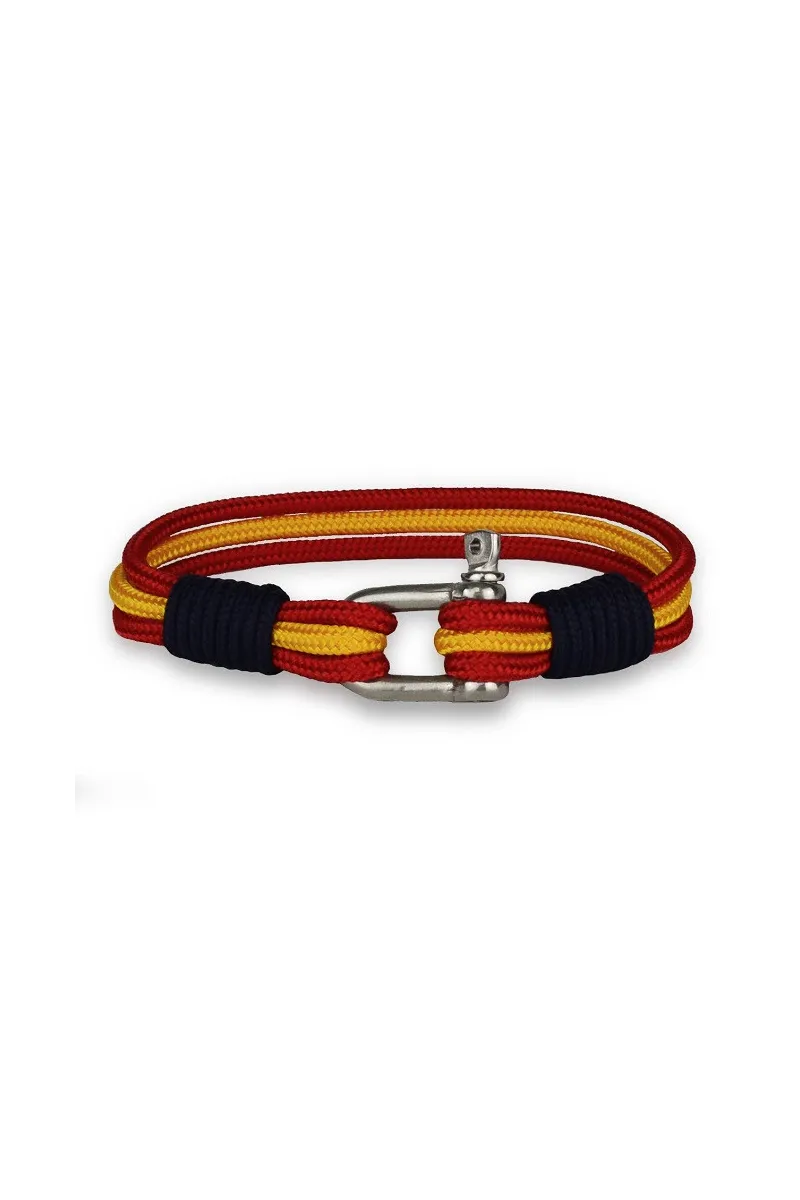 Pulsera grillete España acero inoxidable