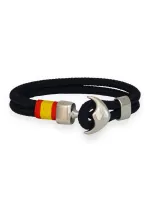 Yacht Spanish flag anchor bracelet
