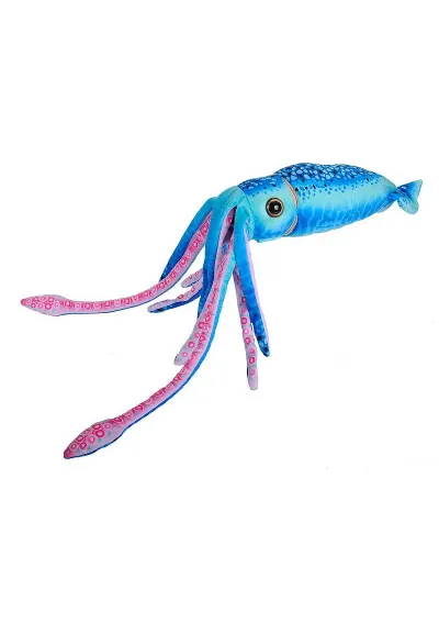Blue squid plush toy