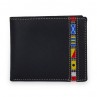 American blue leather wallet with nautical flags