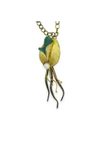 Squid brass necklace