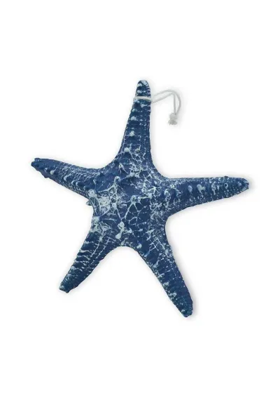 22cm Resin navy blue horn starfish