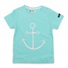 SKY BLUE BATELA BABY T-SHIRT WITH ANCHOR