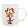 Nautical mug with Fresh Lobster print