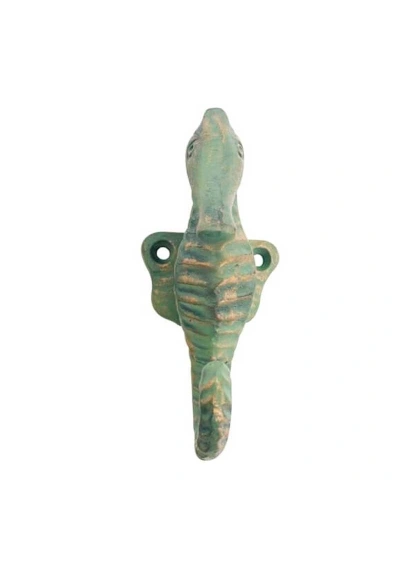 Green Sea horse cast iron hanger