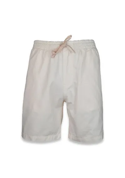 White Elastic shorts made in Spain