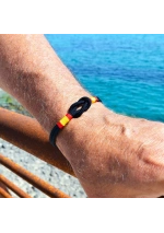 Pulsera nudo llano y bandera de España
