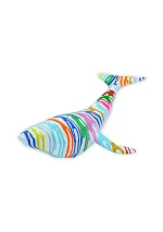 Ballena origami blanca de resina con pintura de colores 3