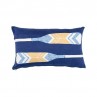 Oars nautical blue cushion