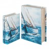 Sailboat print book box