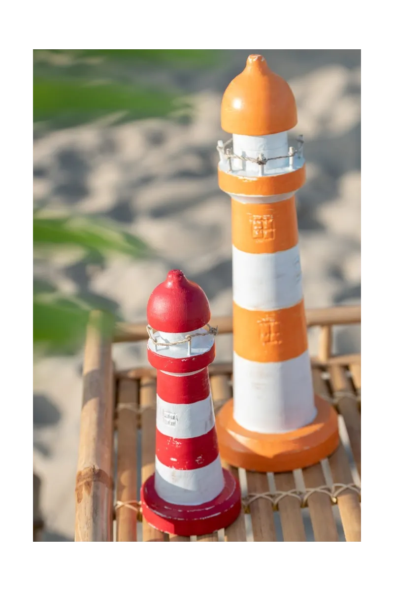 Wooden Tiki lighthouse in different colors 3