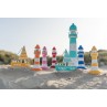 Wooden Tiki lighthouse in different colors 4