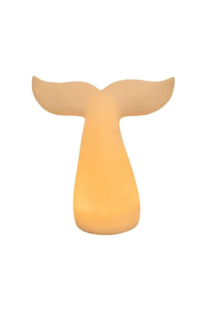 Whale tail lamp made of resin
