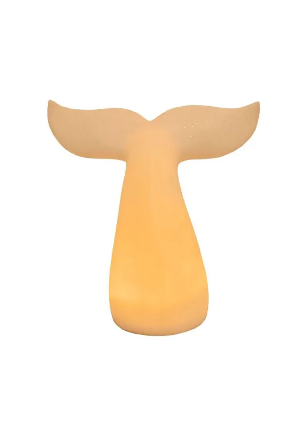 Whale tail lamp made of resin