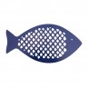 Aluminum blue fish trivet