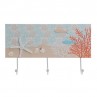 Coral coat rack with 3 hooks