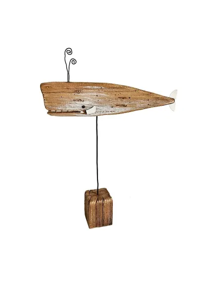 Paulownia whale with base