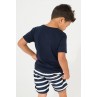 Navy blue Batela t-shirt for boy with fish design 3