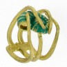 Brass ring with shell 4