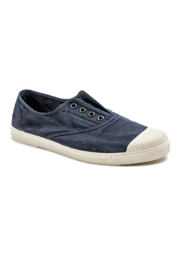 Navy blue Natural World ecological sneakers for man