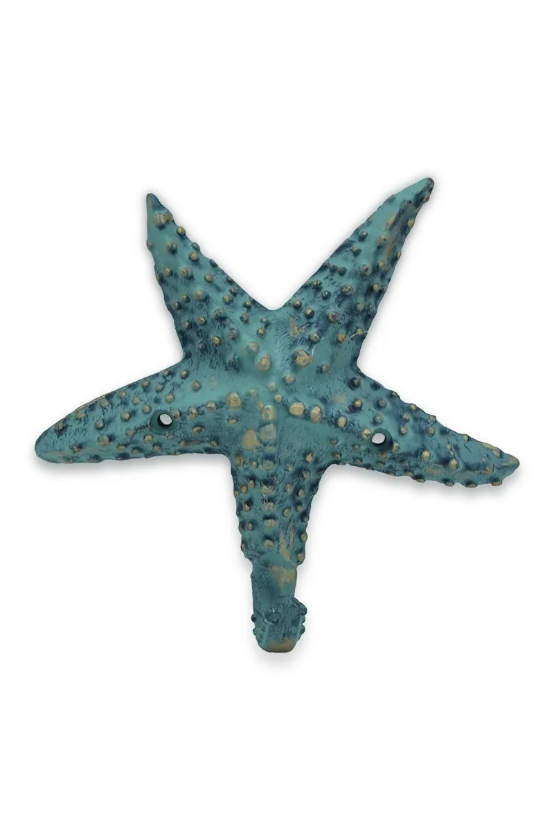 Percha estrella de mar verde de fundicion