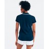 Nautica women's navy blue V-neck polo shirt 2