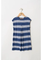 Blue stripes Batela girl sleeveless dress 2