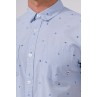 Batela men's short-sleeved shirt with nautical print a2312 anchors 3