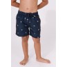 Batela boy's swimsuit with anchors and flags print