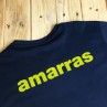 Navy blue Amarras Yankee unisex t-shirt with yellow knot 2