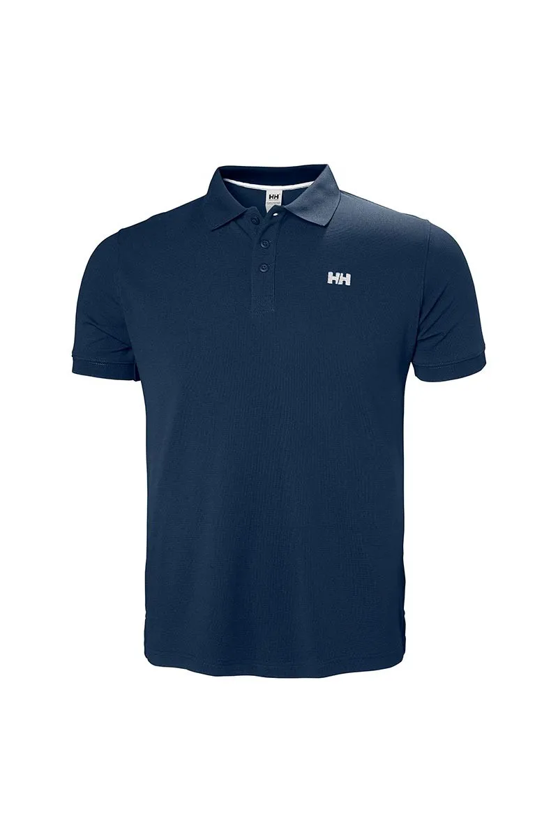 Navy blue Helly Hansen Driftline quick dry polo shirt