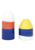 Ceramic buoy salt and pepper shakers