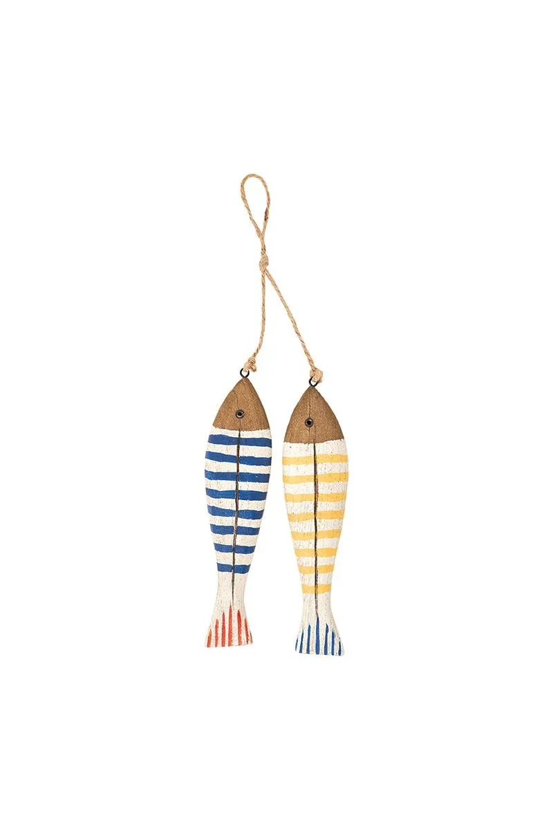 2 striped fish to hang