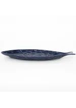 Plato pez azul con escamas 2