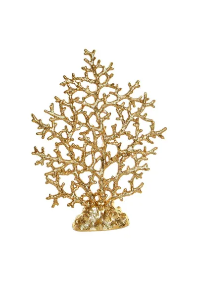 Golden resin coral