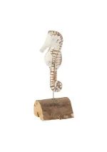 Seahorse with wooden base