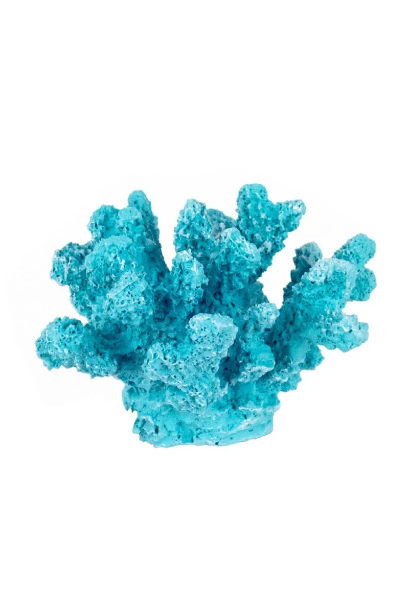 Coral de resina turquesa
