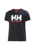 Navy blue junior HH logo T-shirt
