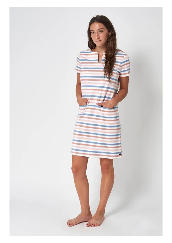 Muc 30 Navy Batela V-neck dress A2278 2