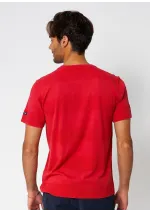 Samba red Batela t-shirt with raised stripes A2331 2