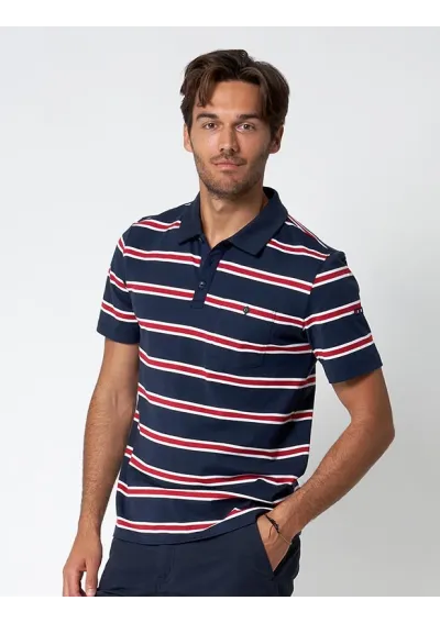 Polo Batela navy de hombre con rayas A2380 Muc31