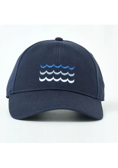 Adjustable Batela cap with waves A2409