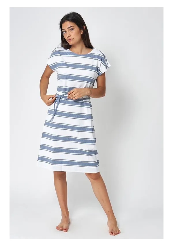Batela sailor striped dress for women A2361 bl/fd