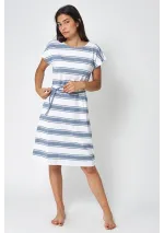 Batela sailor striped dress for women A2361 bl/fd