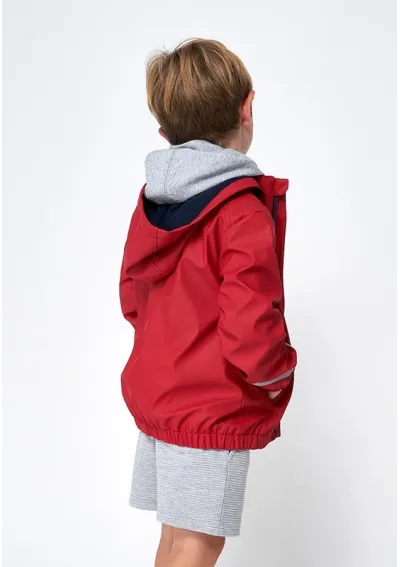 Chubasquero Batela para niño con ancla C3135 rojo 2