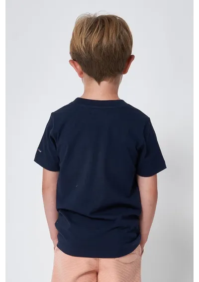 Let's go surfing boy surfer shark t-shirt N2008 navy blue 2