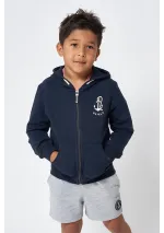 Navy blue Batela anchor jacket for boy N2012