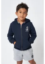 Chaqueta Batela de niño azul marino con ancla N2012