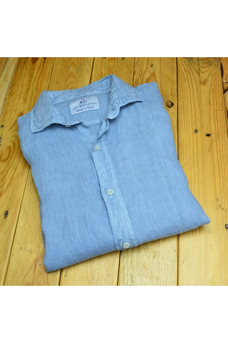 Jeans blue linen Fernando de Carcer shirt 12