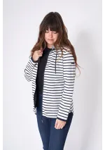 Batela women's striped winter jacket A2429
